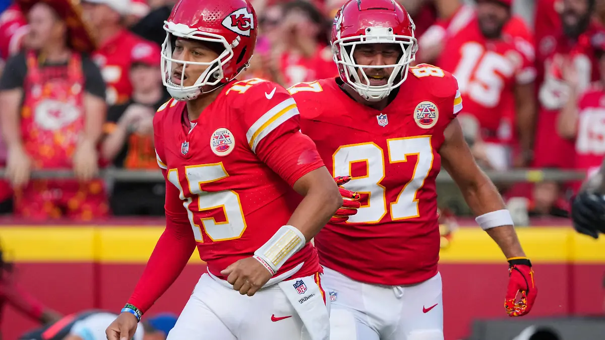 Patrick Mahomes und Travis Kelce treten in Woche 4 der NFL Regular Season mit den Kansas City Chiefs bei den Los Angeles Chargers an
