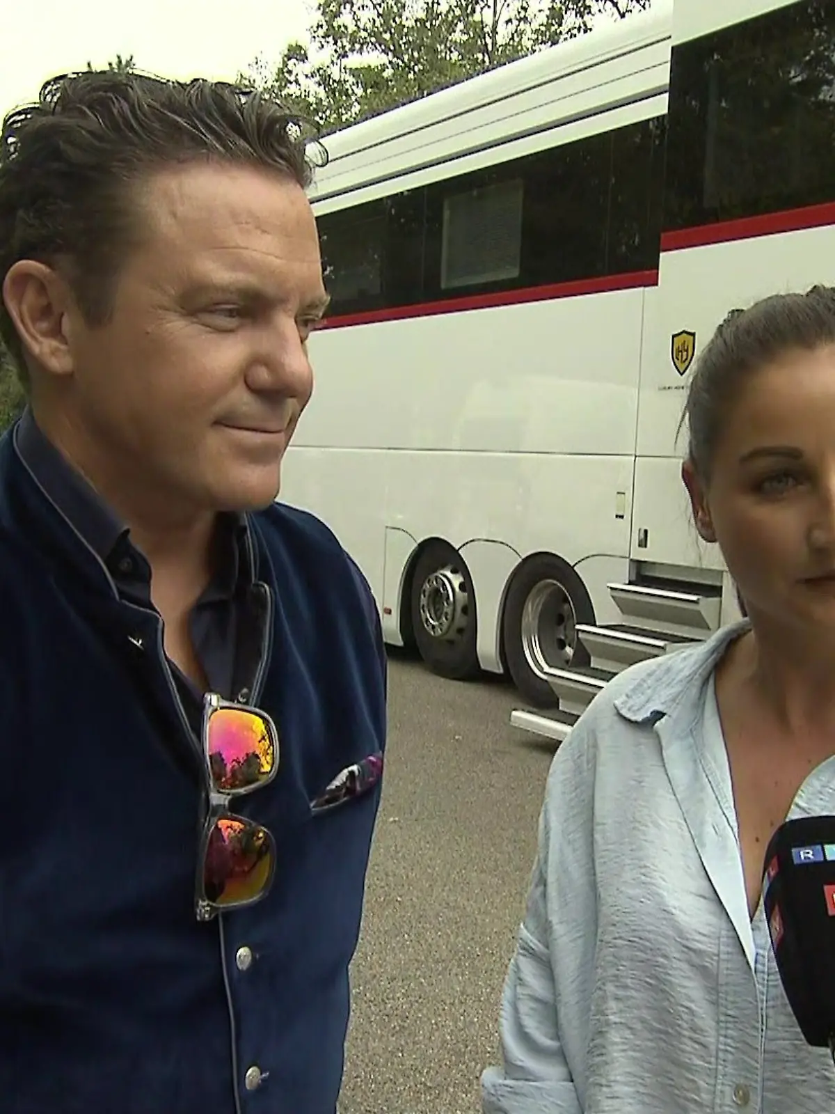 Stefan Mross und Freundin Eva Luginger im RTL-Interview.
