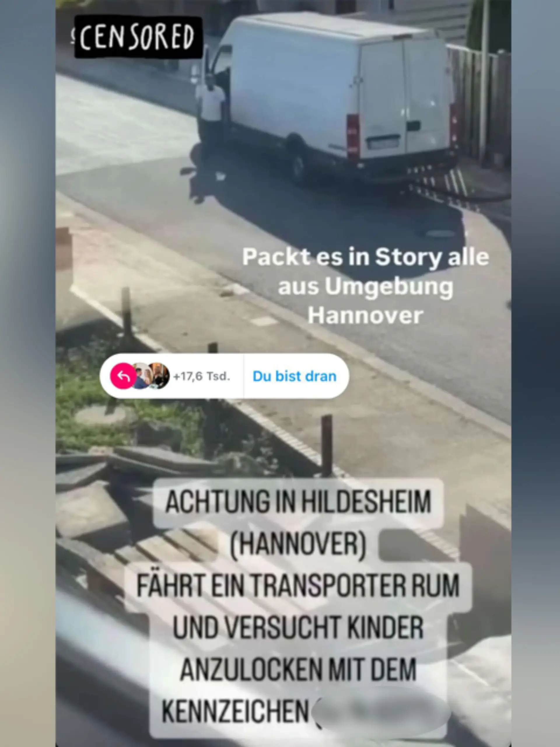 Fake News um einen weißen Transporter verunsichern viele in Hildesheim und Umgebung