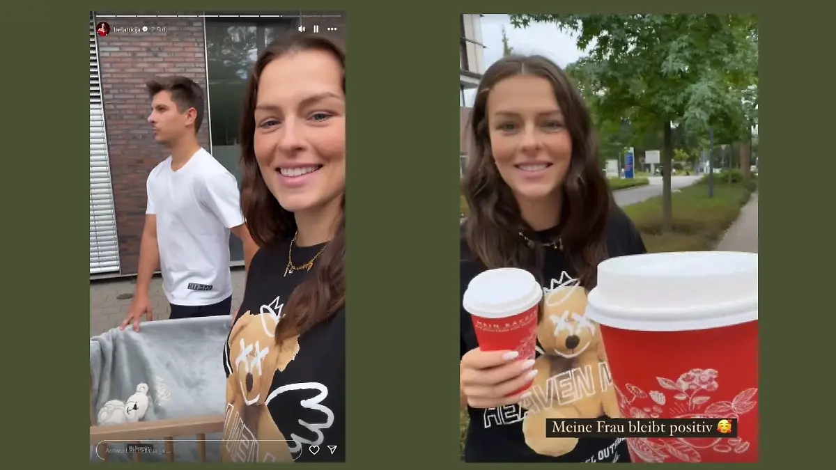Ein Spaziergang mit den Babys und ein großer Cappuccino – das tut Patricija und Alexandru jetzt gut