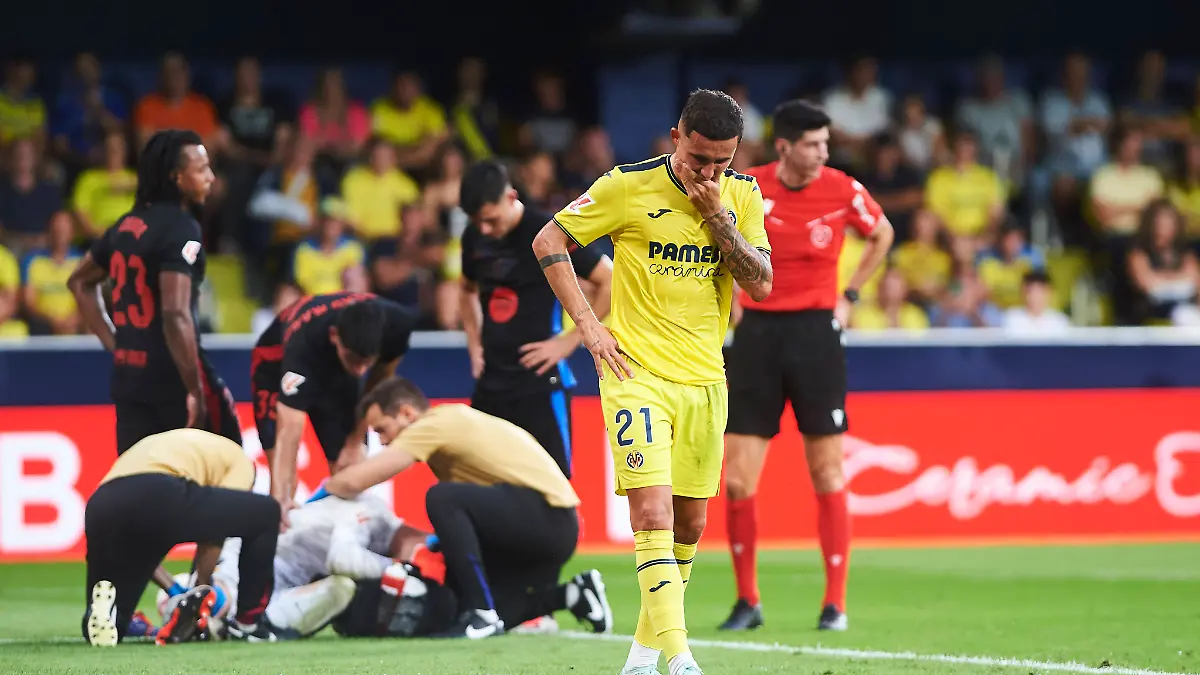 Die Verletzung von Barca-Keeper Marc-André ter Stegen nimmt auch Villarreals Yeremi Pino ordentlich mit.