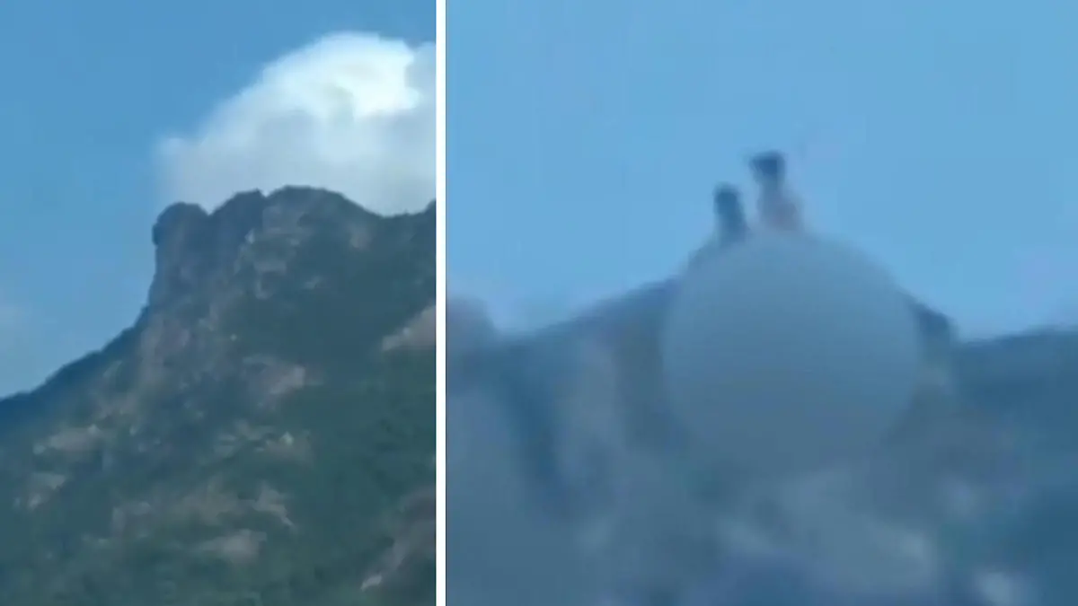 Kijk of je de Spitze kunt bereiken! Paar hoed Sex op Gipfel 