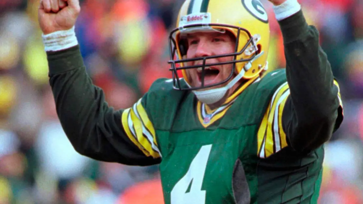 Brett Favre im Trikot der Green Bay Packers.