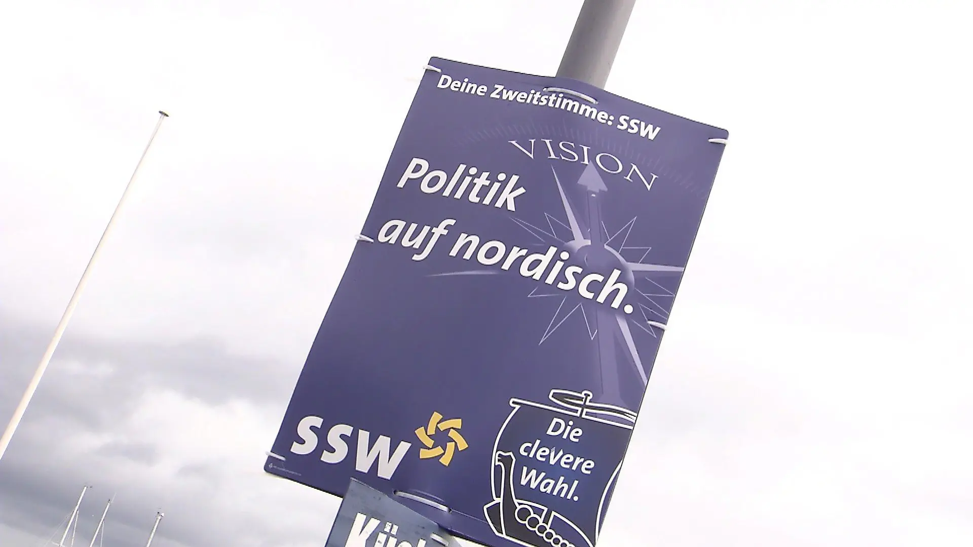 Unmissverständliches Wahlplakat: Die Marschroute für den SSW ist klar.
