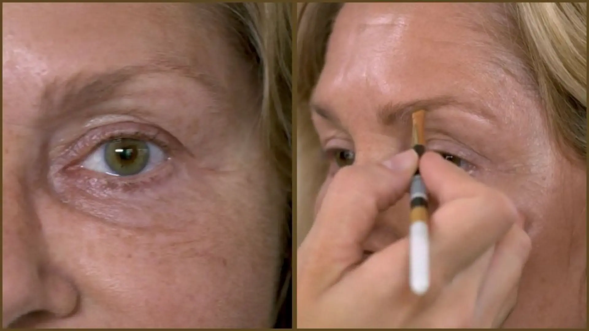 Volle Augenbrauen verhelfen zu großen Augen.