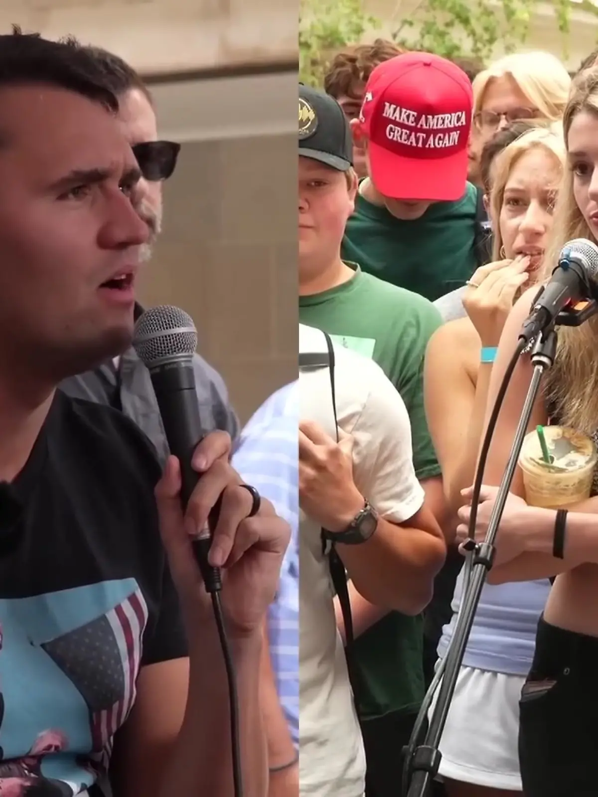 Bild zu: "Studentin zofft sich mit Trump-Anhänger und zieht blank"
