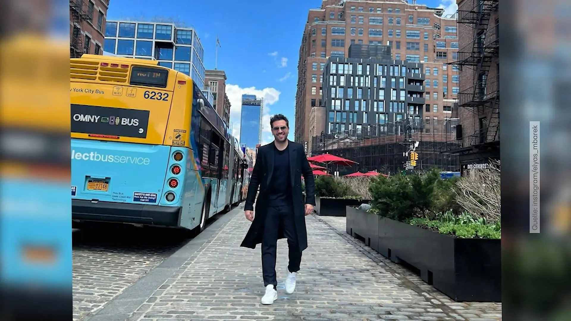 Der Schauspieler fühlt sich sichtlich wohl in New York.