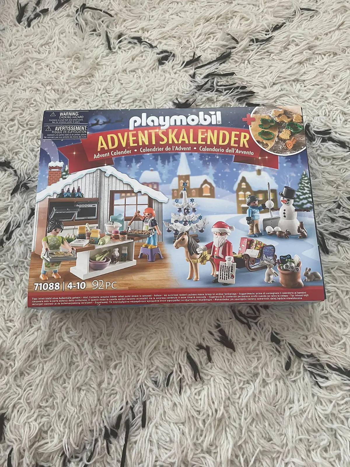 Verpackung des Playmobil Adventskalenders Weihnachtsbacken
