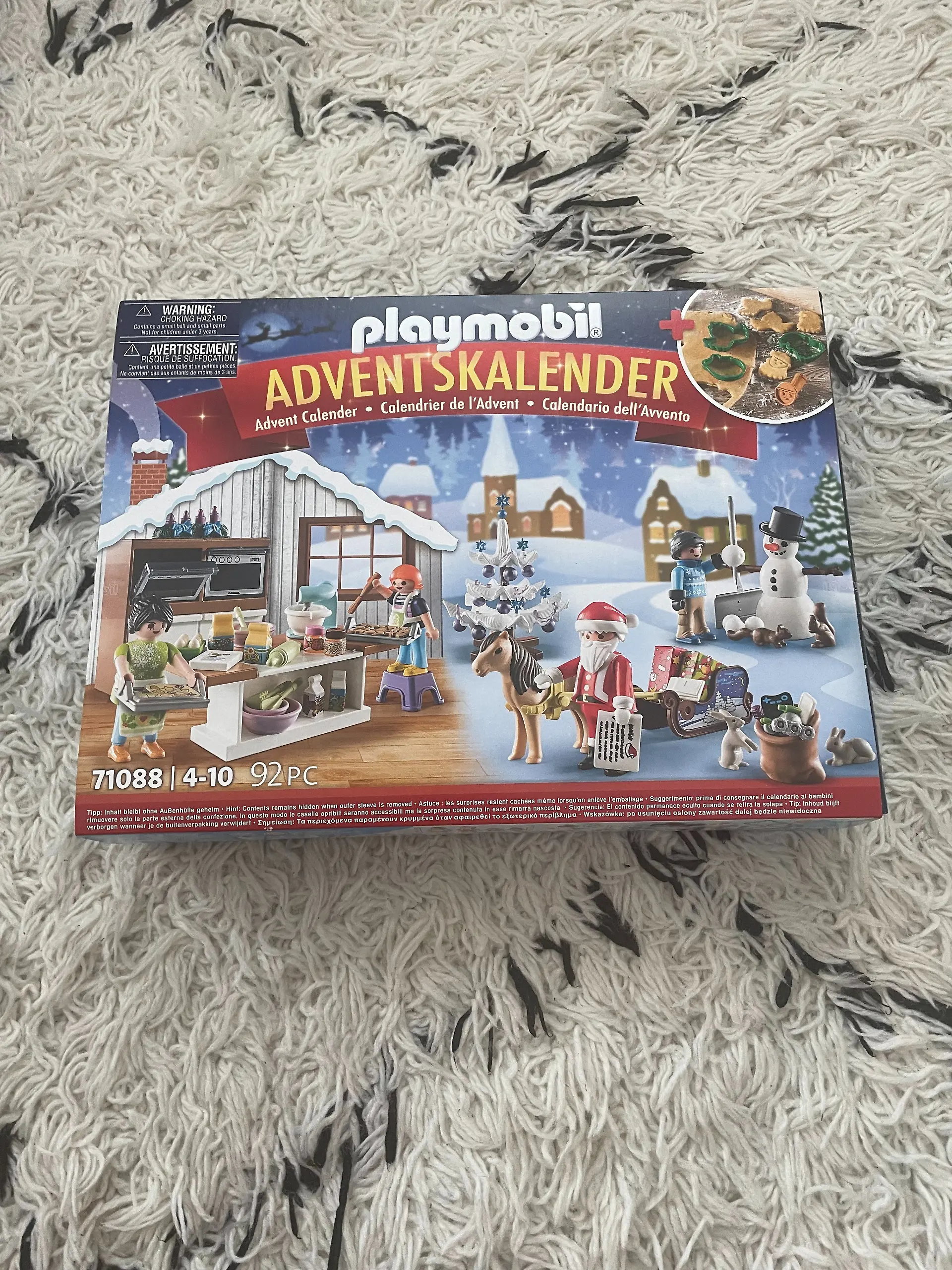 Verpackung des Playmobil Adventskalenders Weihnachtsbacken