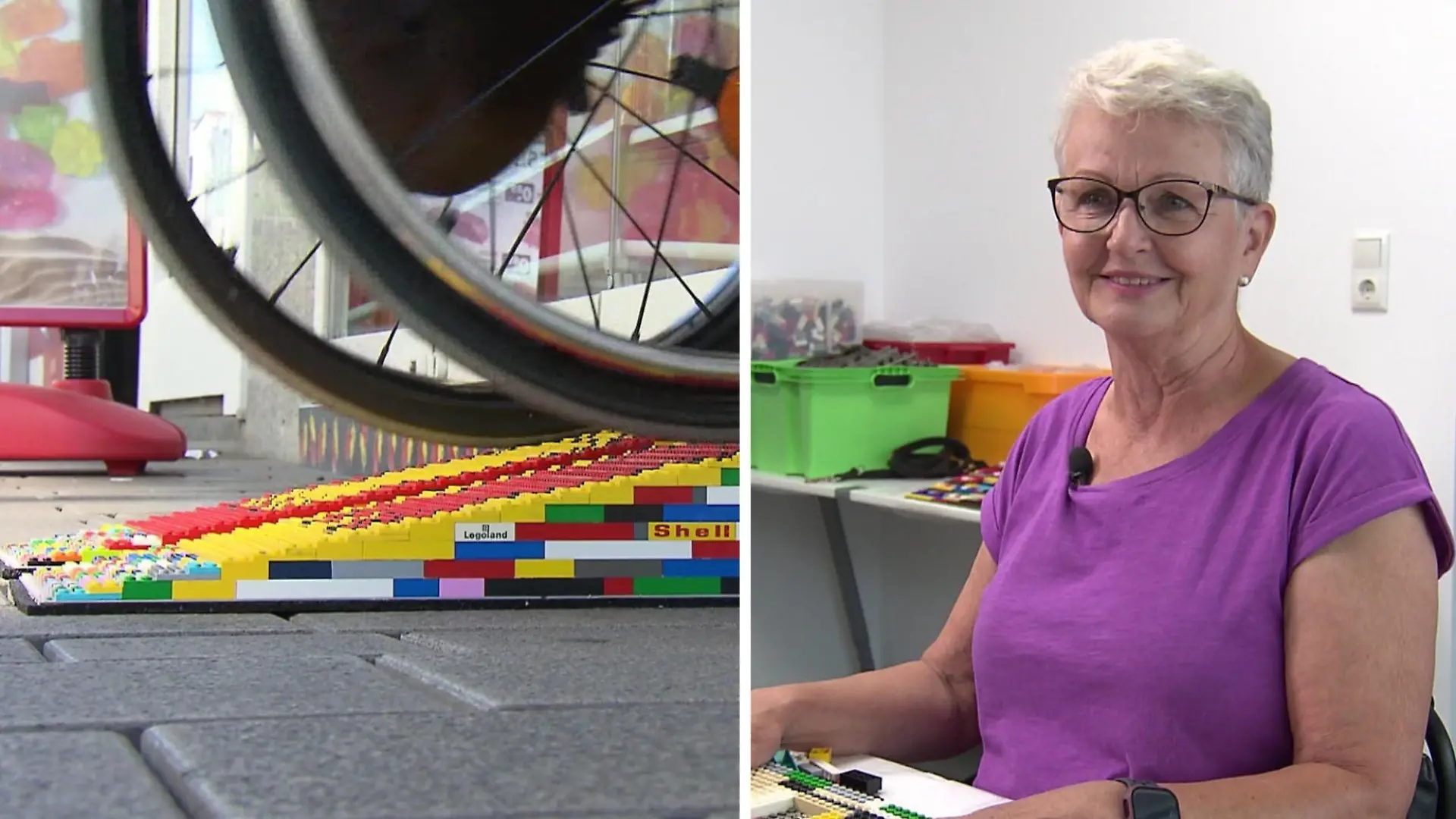 Hier baut Lego-Oma Rita ihre Rollstuhl-Rampen! Sie hat Anfragen aus aller Welt!