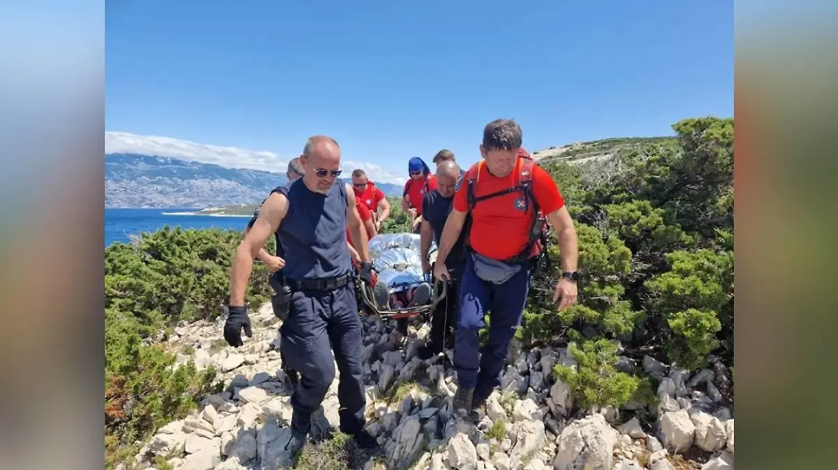 Rettungskräfte an der Adria-Küste in Kroatien