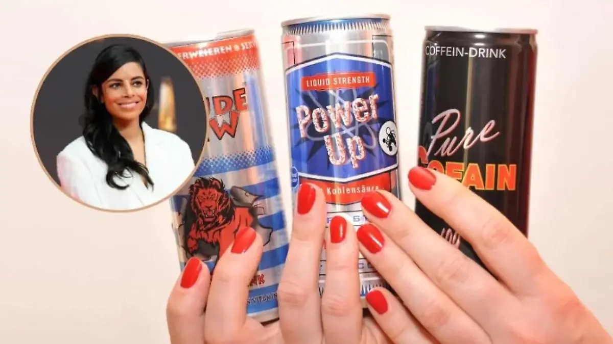 Ochtend Energiedrank statt Kaffee? Dat is een goede dag! Collien Ulmen-Fernandes schwört drauf