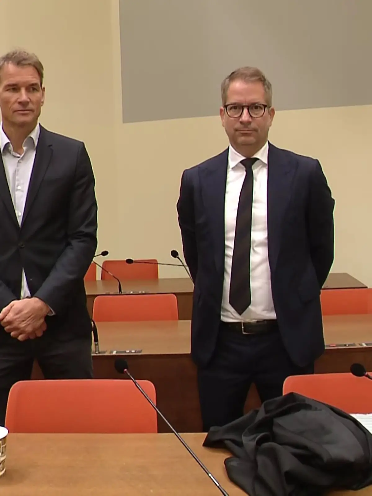 Jens Lehmann und sein Verteidiger am 27. September im Gerichtssaal
