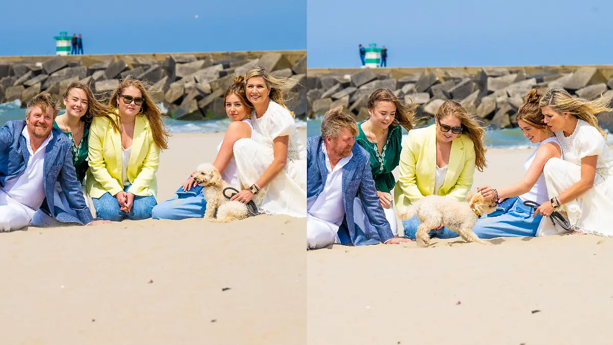 So süß! Hier posiert die niederländische Königsfamilie mit einem ihrer Hunde