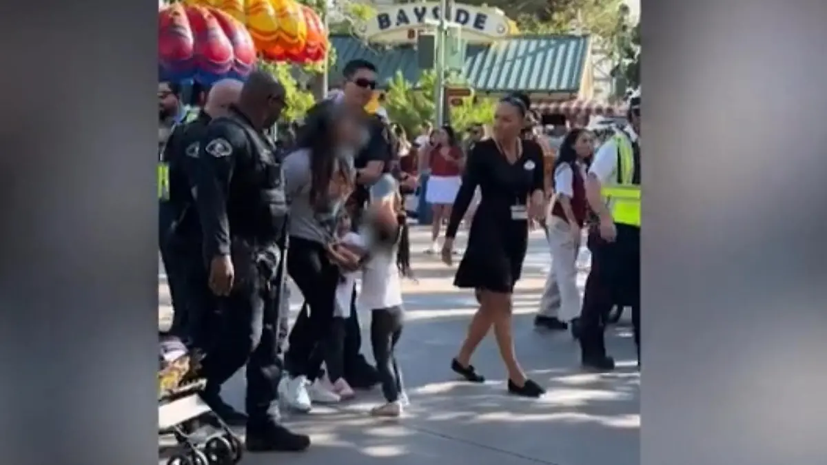 Ausraster in Disneyland! Mutter in Handschellen abgeführt Bittere Lektion für ihre Kinder