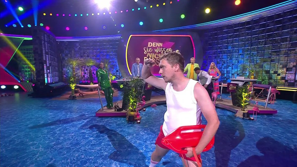 Zum Spielen ist Oliver Pocher natürlich auch gekommen