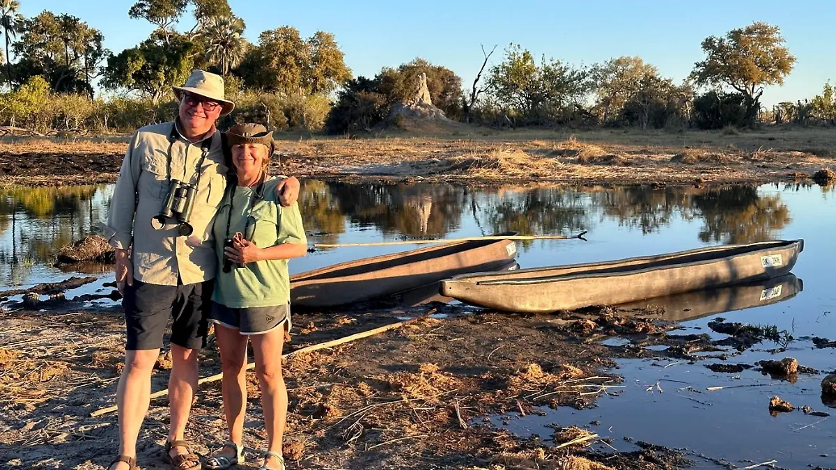 Roland und Shirley Cherry reisten durch Südafrika und machten eine Safari-Tour.