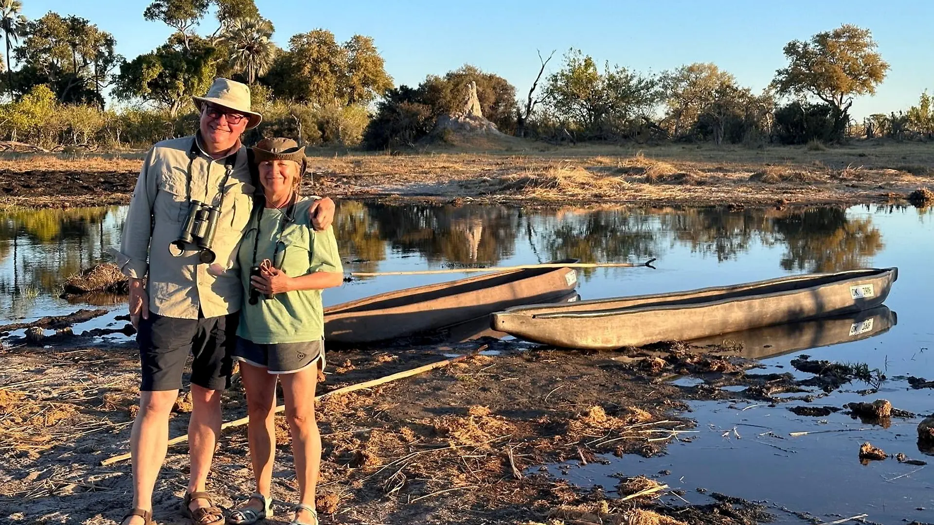 Roland und Shirley Cherry reisten durch Südafrika und machten eine Safari-Tour.