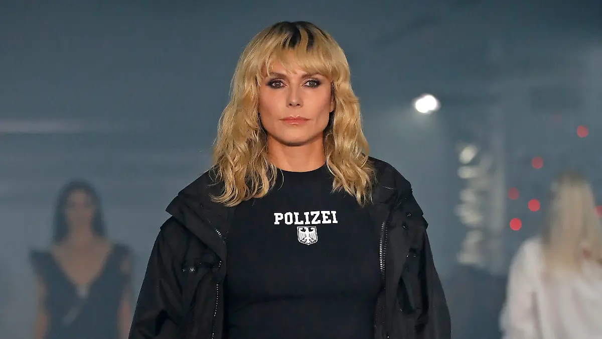 Heidi Klum mit einem ganz neuen Look.