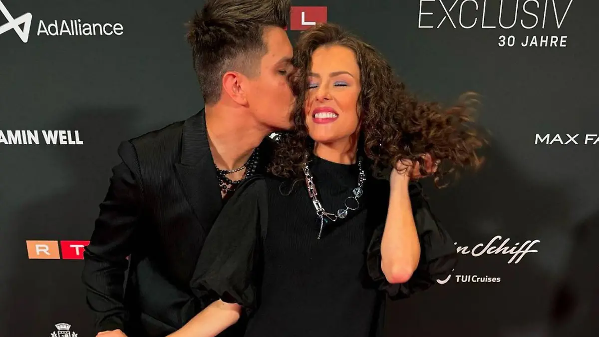 Alexandru en Patricja Ionel op de Geburtstagsfeier van “Exclusiv - Das Starmagazin”