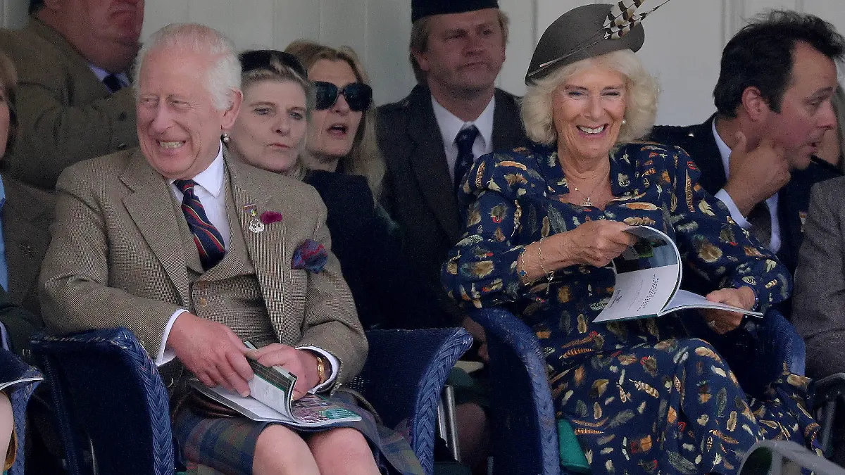 Image Licensed to Parsons Media. 07/09/2024. Braemar , United Kingdom. The King attends the Braemar Gathering. King Char