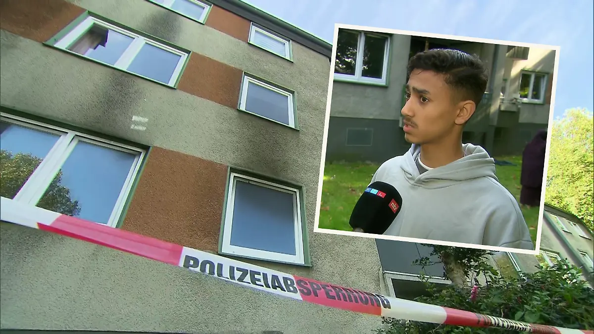 Der mutmaßliche Täter klopft am Samstag an die Tür seiner Wohnung.