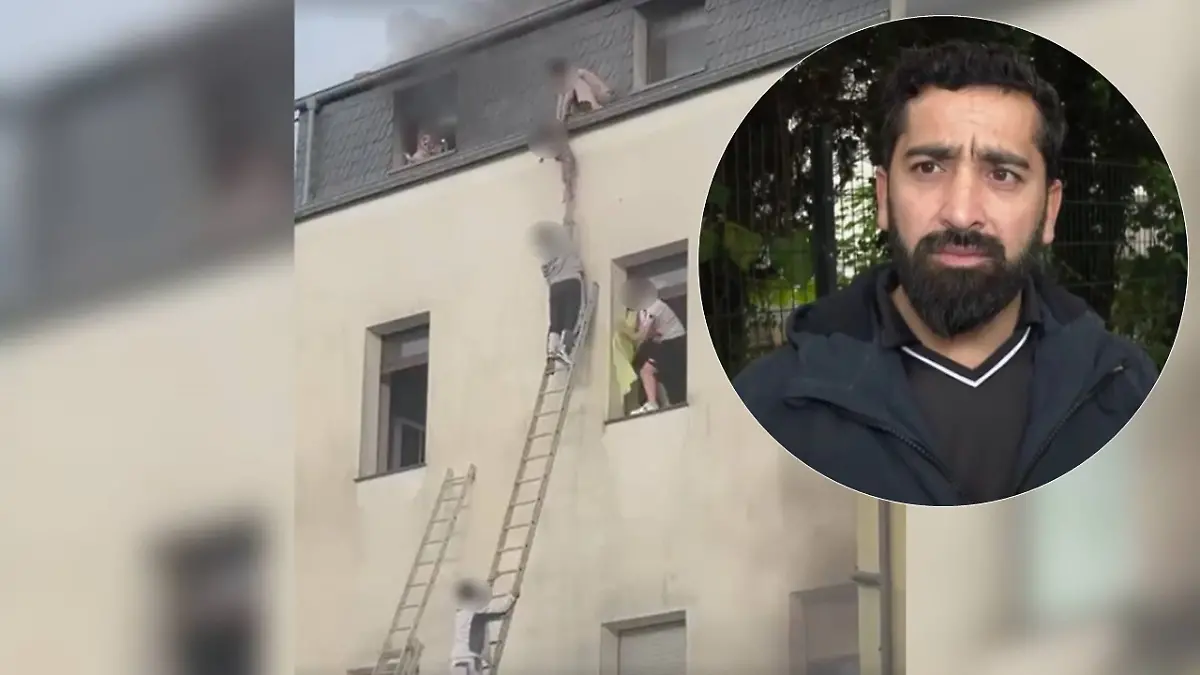 Moayad Al Nakeeb ist dankbar für die Rettung seiner Familie.