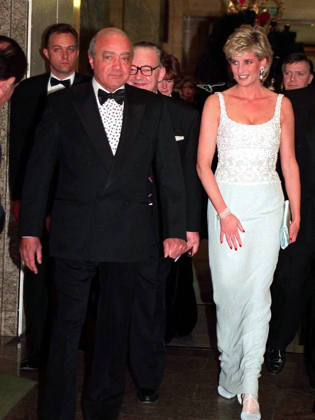 Mohamed Al-Fayed und Prinzessin Diana im Februar 1996