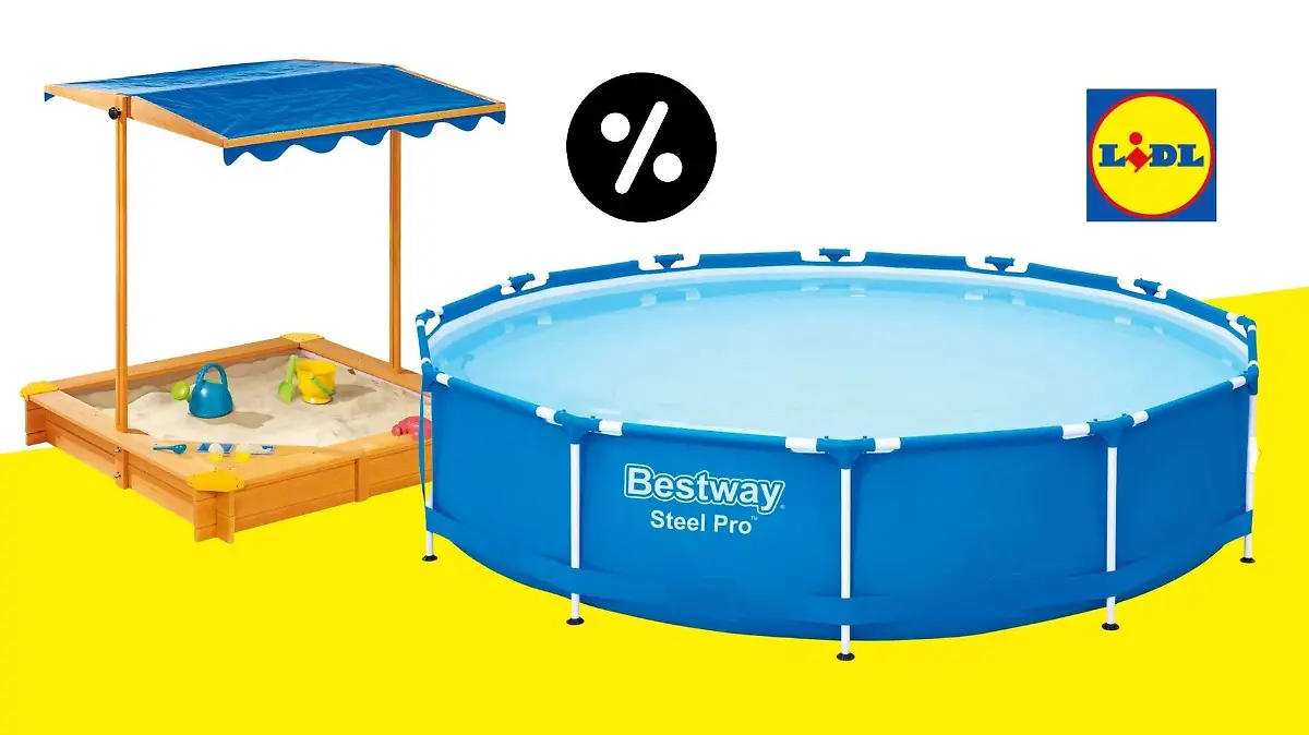 Pool und Sandkasten bei Lidl im Angebot