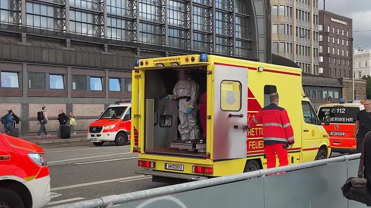 Virus-Gefahr op Hamburger Hauptbahnhof Passagiersverkeer met ICE