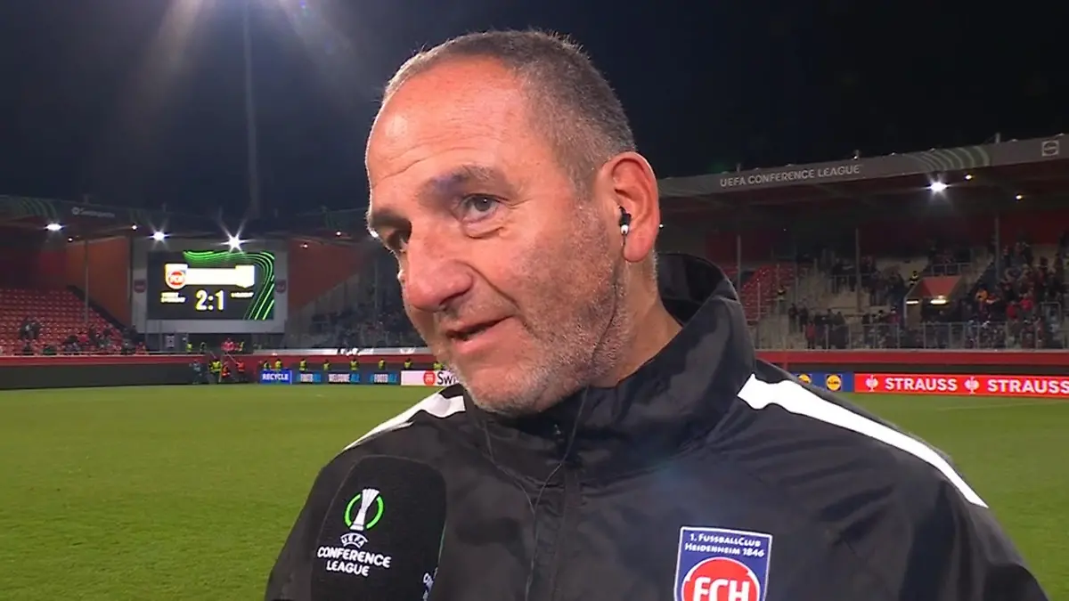 Heidenheim-Trainer lobt gute Reaktion Conference League bei RTL