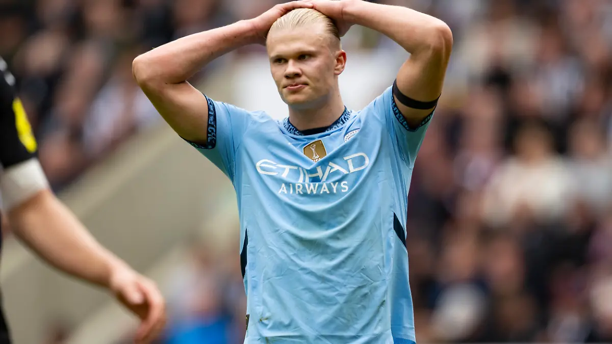 Erling Haaland spielt mit Manchester City in der Premier League gegen den FC Fulham