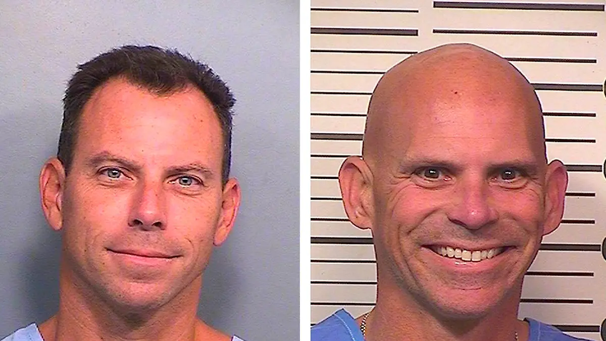 Fahndungsbilder von Lyle und Erik Menendez. 