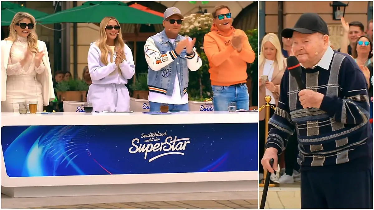 Die Jury steht für den ältesten DSDS-Kandidaten aller Zeiten Mit 92,5 Jahren schreibt er DSDS-Geschichte