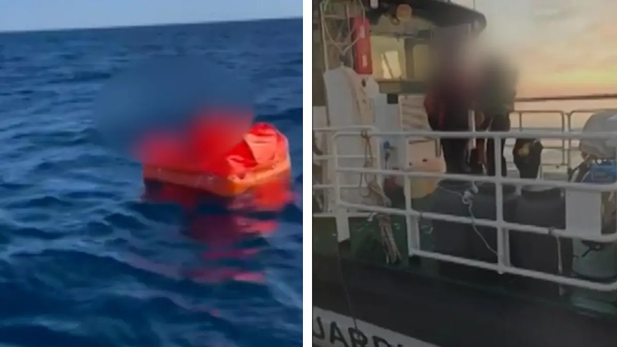 Schiffbrüchige drie dagen im Meer - Zufall rettet sie Erschöpft en unterernährt!