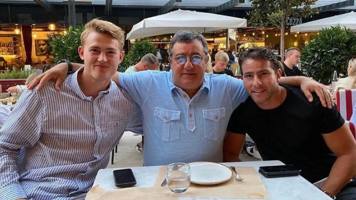 Mino Raiola und Matthijs de Ligt .