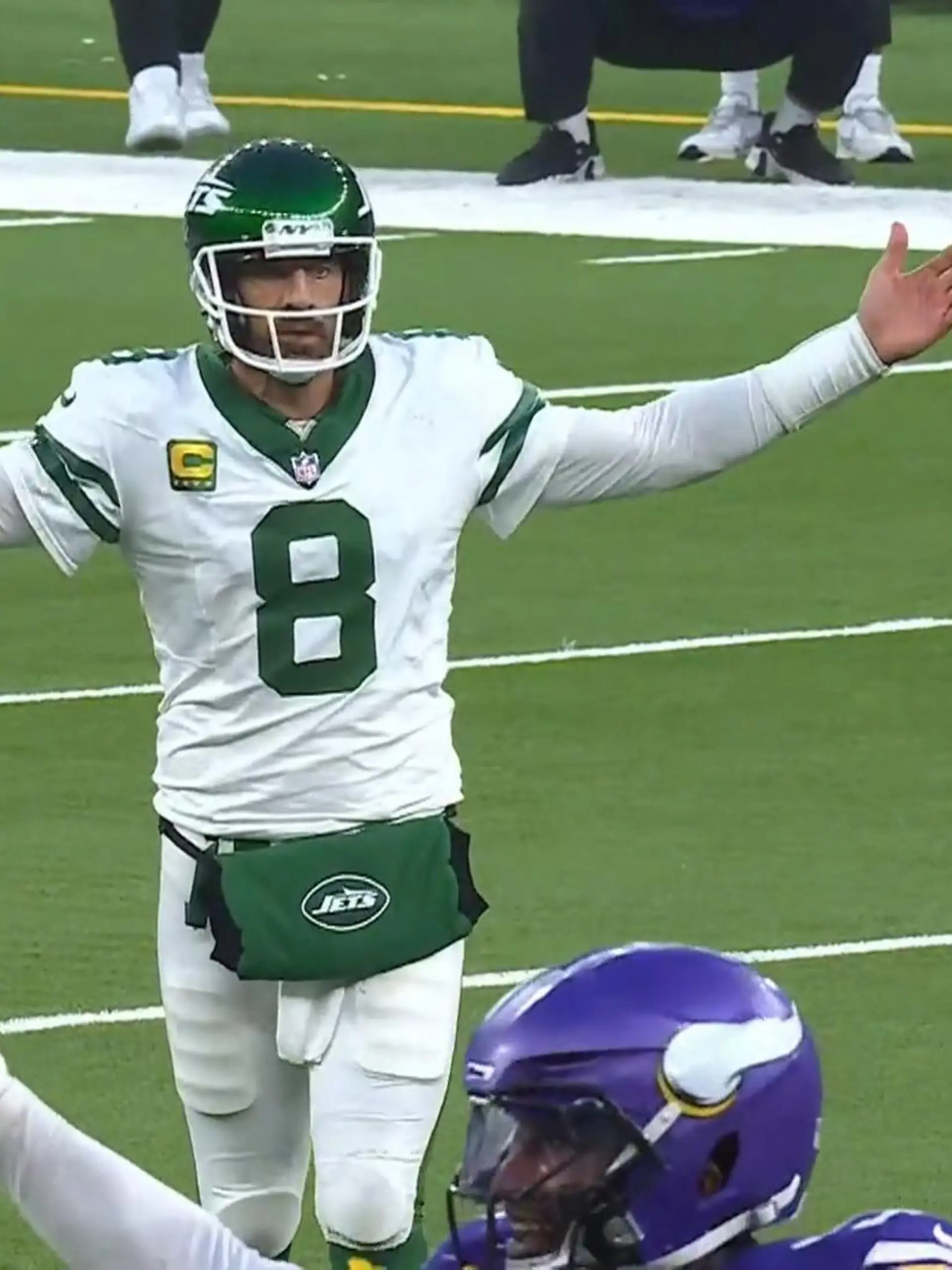 Bild zu: "Rodgers und Jets verlieren Fehlpass-Festival gegen Vikings"
