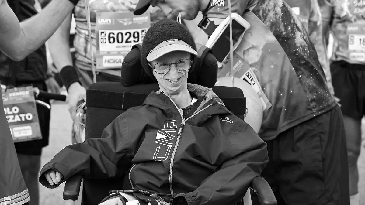 Sammy Basso beim 36. UYN Venice Marathon im Jahr 2022.