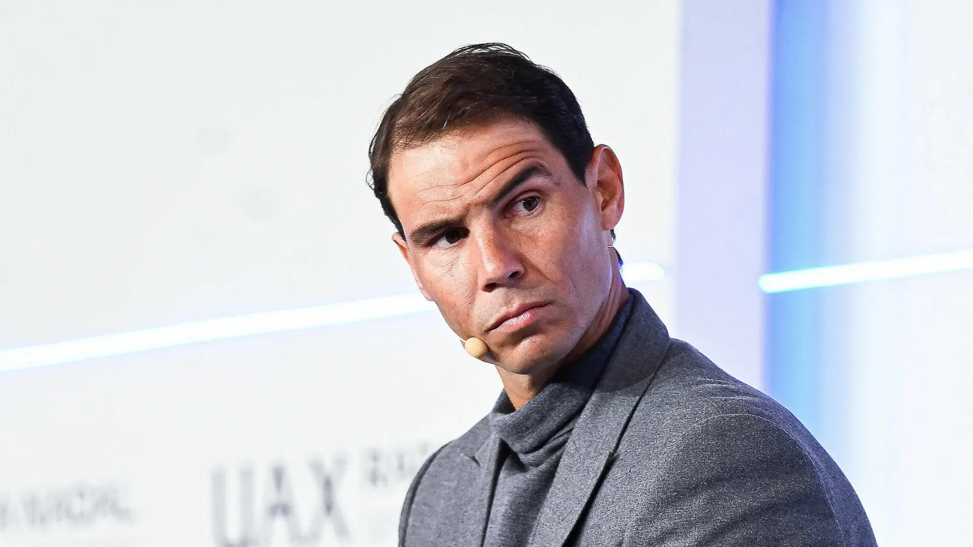 April 28, 2022, Madrid, Spain: Rafael Nadal attends during the presentation of the UAX Rafa Nadal Sports University in the Campus of the Universidad Alfonso X el Sabio in Madrid. Madrid Spain - ZUMAs197 0157362523st Copyright: xAtilanoxGarciax