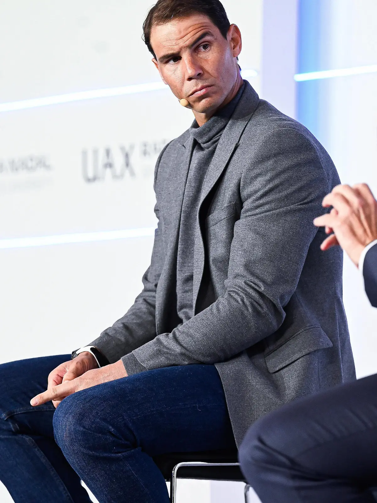  April 28, 2022, Madrid, Spain: Rafael Nadal attends during the presentation of the UAX Rafa Nadal Sports University in the Campus of the Universidad Alfonso X el Sabio in Madrid. Madrid Spain - ZUMAs197 0157362523st Copyright: xAtilanoxGarciax