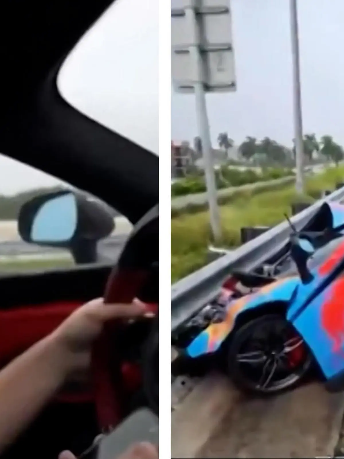 Influencer baut Unfall mit Luxusschlitten