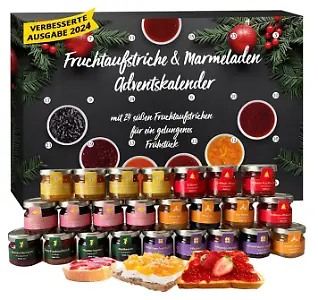 Fruchtaufstriche- und Marmeladen-Adventskalender