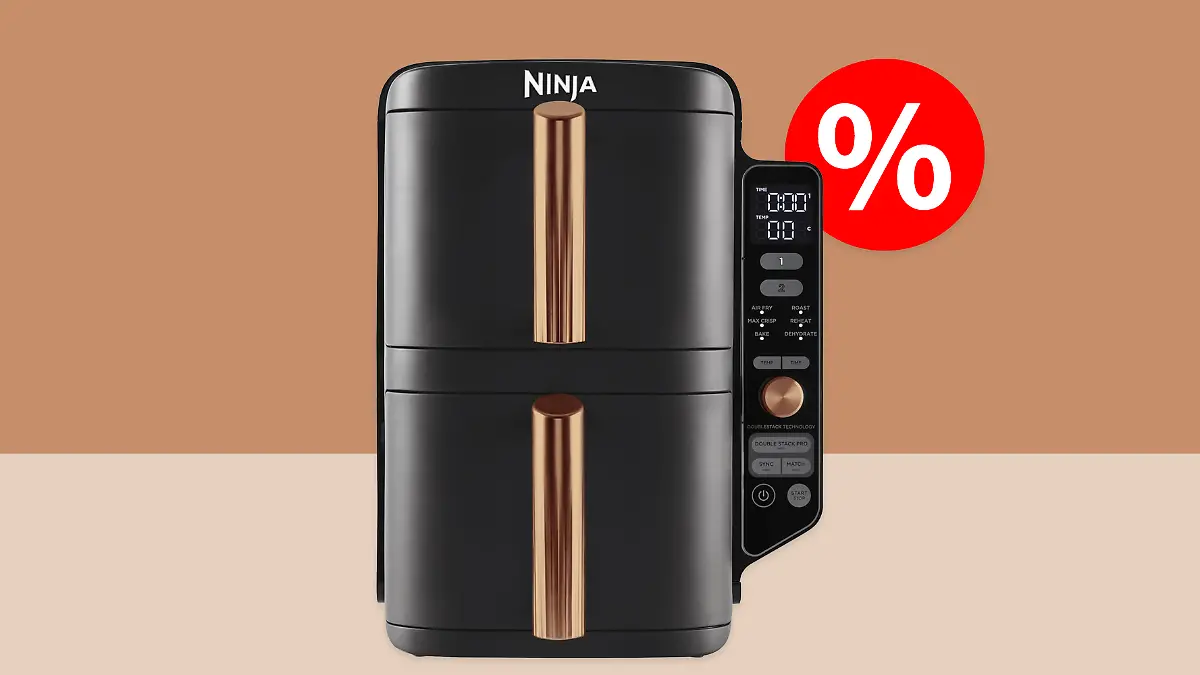 Die Ninja-Double-Stack-Heißluftfritteuse als Prime-Day-Deal bei Amazon.