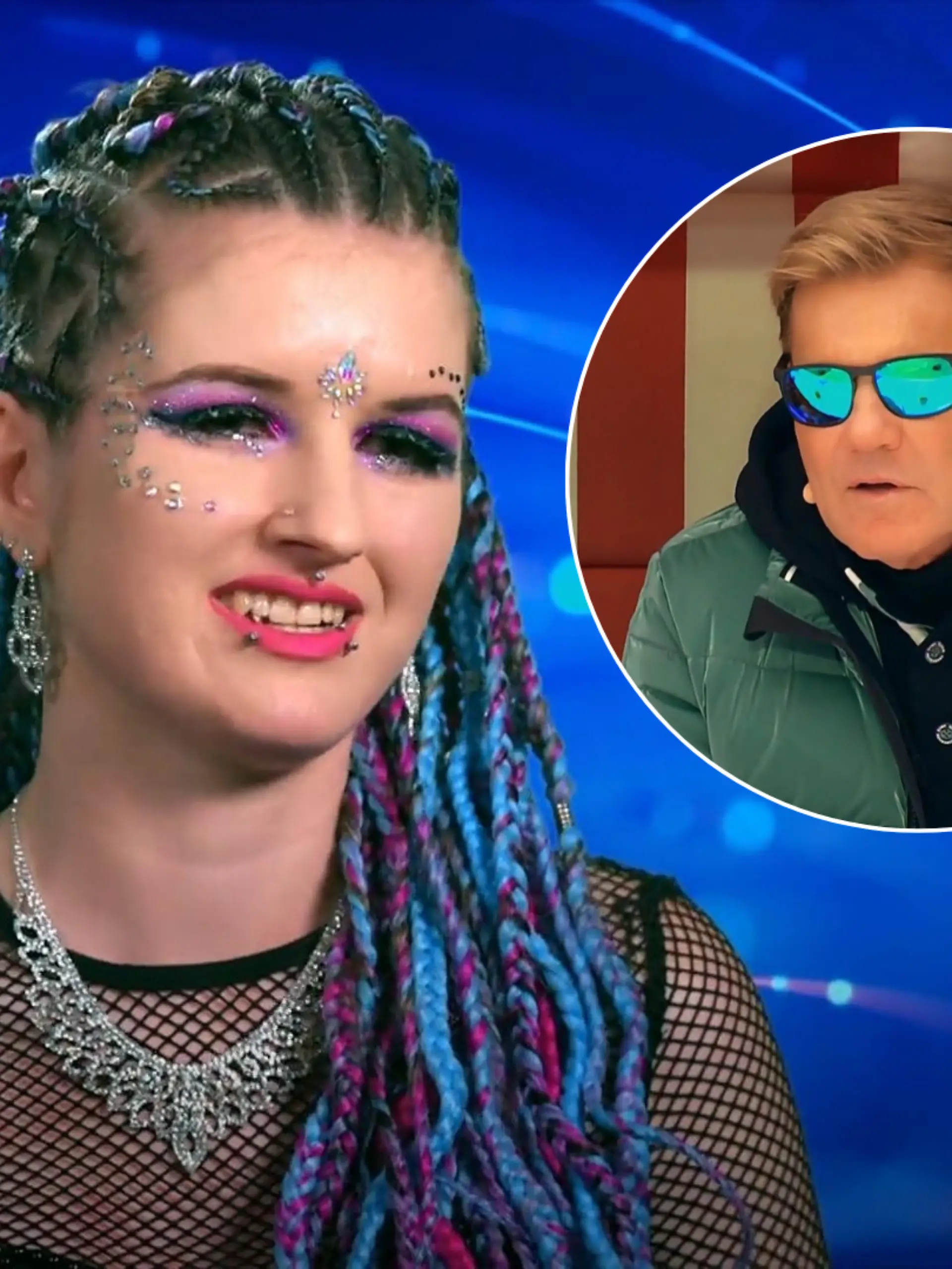 DSDS-Kandidatin Carina und Dieter Bohlen