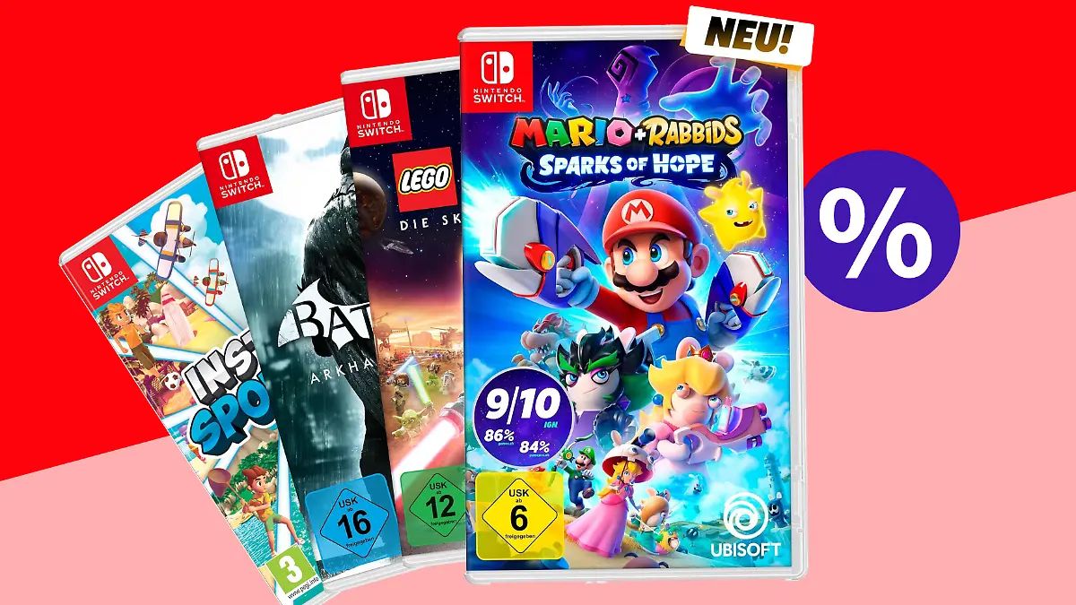 Über coole Switch-Spiele mit Rabatt freuen sich Hobby-Gamer immer.