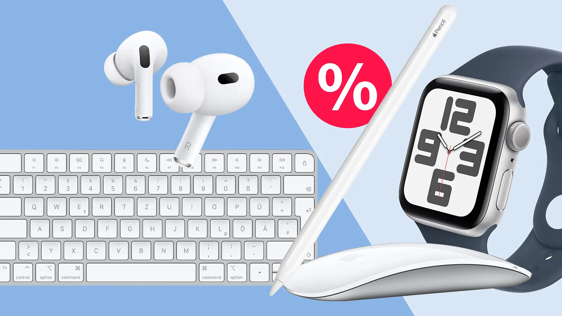 Verschiedene Apple-Produkte im Angebot