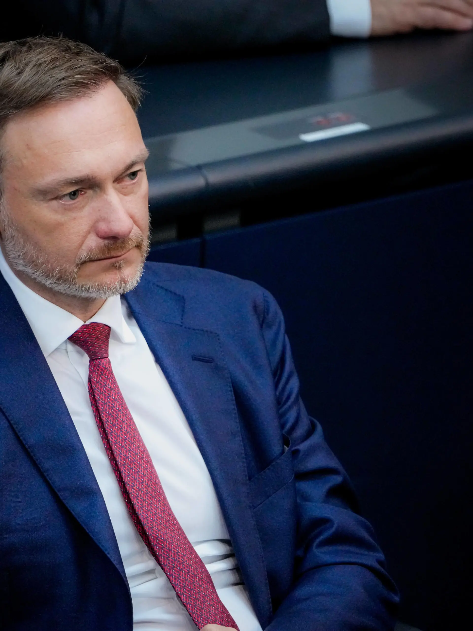 Deutscher Bundestag, 112. Plenarsitzung Finanzminister Christian Lindner FDP im Portrait auf der Regierungsbank bei der 112. Sitzung des Deutschen Bundestag in Berlin, 22.06.2023 Berlin Berlin Deutschland *** German Bundestag, 112 plenary session Finance Minister Christian Lindner FDP in portrait on the government bench at the 112 session of the German Bundestag in Berlin, 22 06 2023 Berlin Berlin Germany