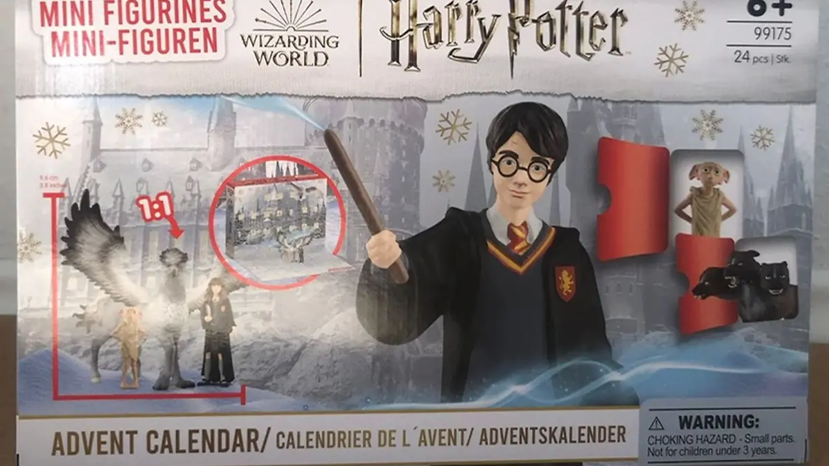 Packung des Harry Potter Schleich-Adventskalenders im Vollbild.