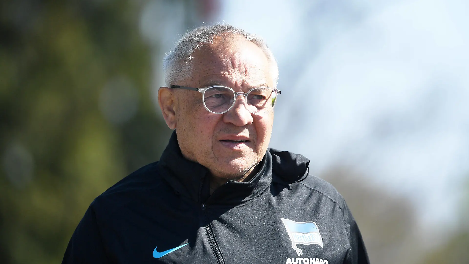 Fussball, Herren, Saison 2021/2022, 1. Bundesliga, Hertha BSC, Training, Trainer Felix Magath Hertha BSC, 27.04. 2022, *** Football, men, season 2021 2022, 1 Bundesliga, Hertha BSC, training, coach Felix Magath Hertha BSC , 27 04 2022, Copyright: xSebastianxRäppold/MatthiasxKochx
