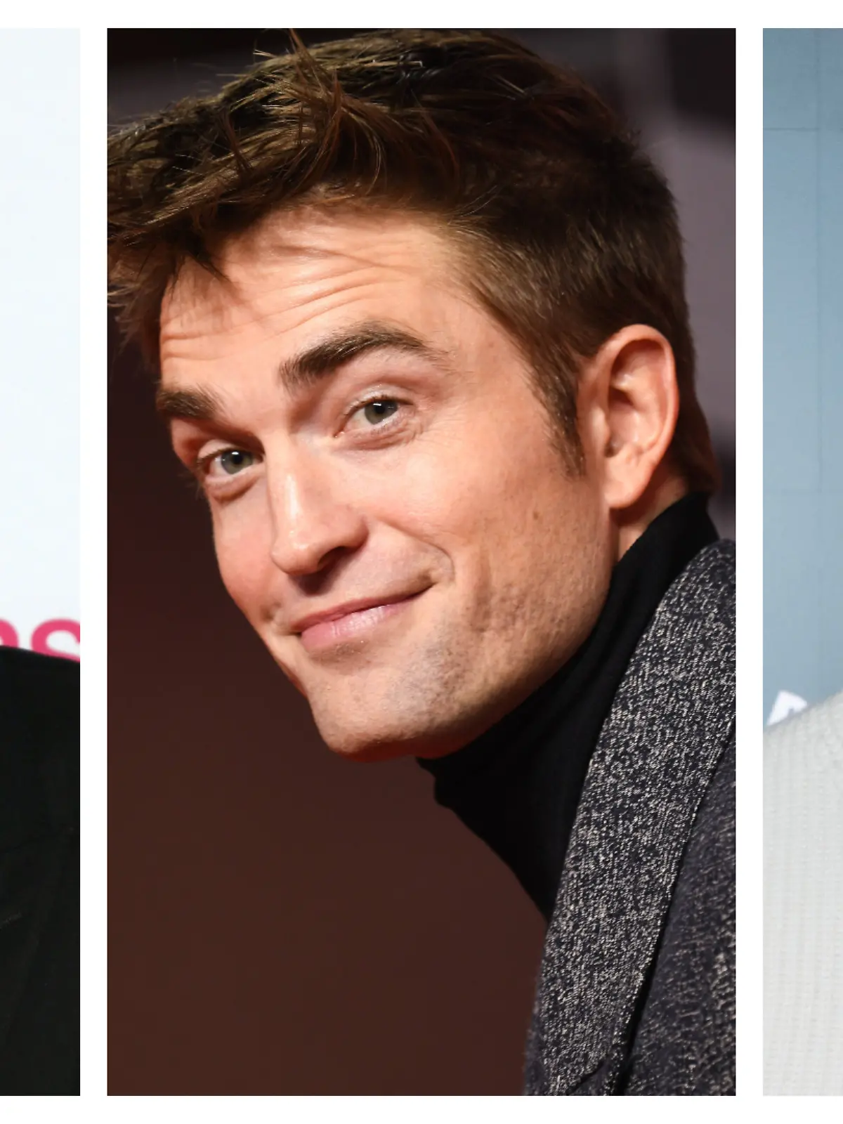 Collage (v.l.): George Clooney, Robert Pattinson und Lucien Laviscount
